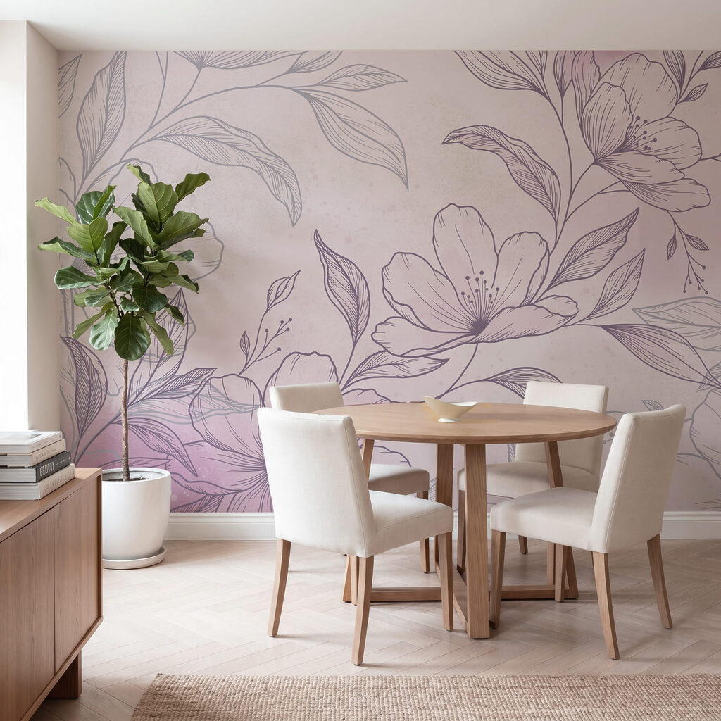 Blütenzweig in feiner Schraffur — Interieur 4