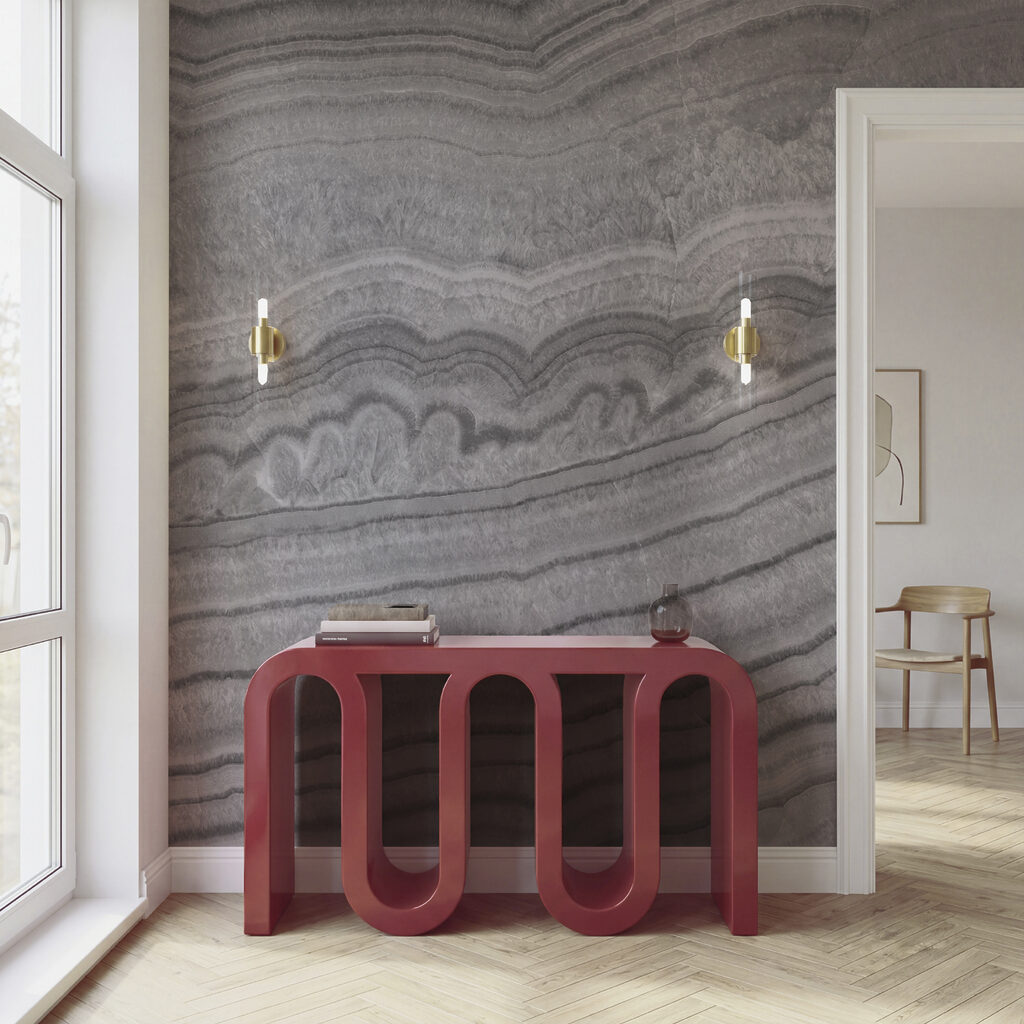 Dunkle Linien in Erdschichten — Interieur 1