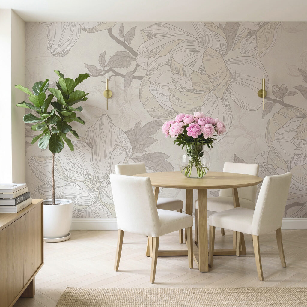 Blüten in Bleistiftlinien — Interieur 4