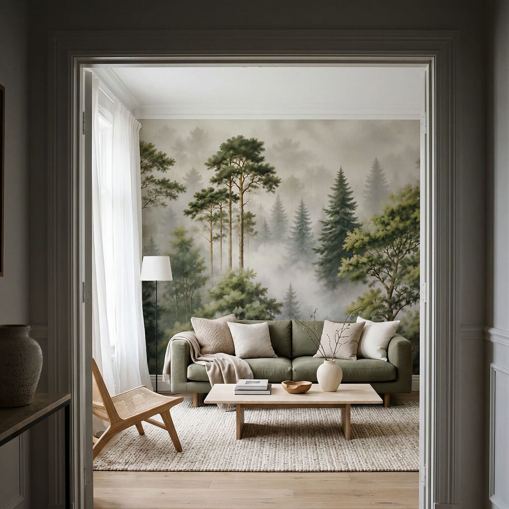 Wald im zarten Nebel — Interieur 1