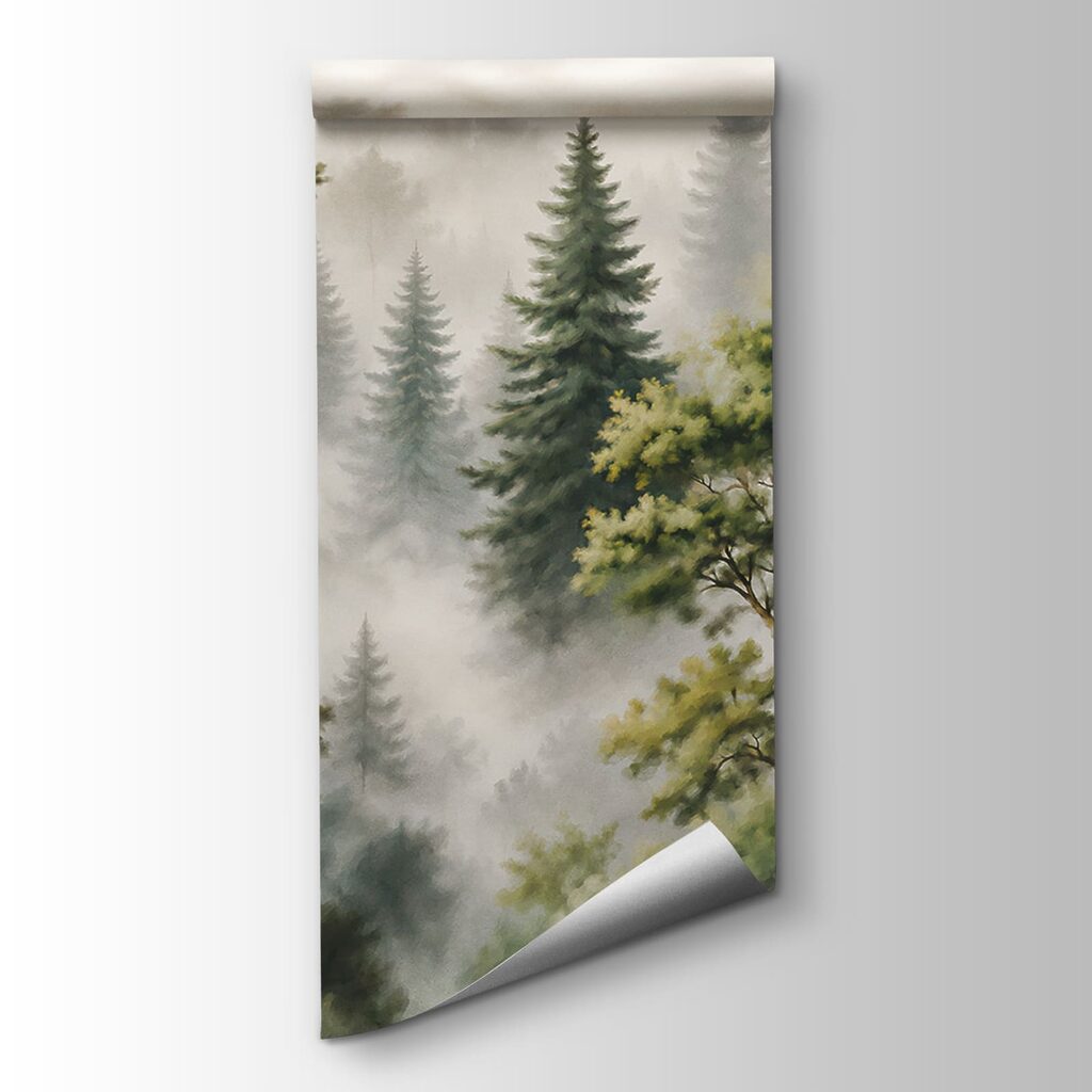 Wald im zarten Nebel — Produktansicht