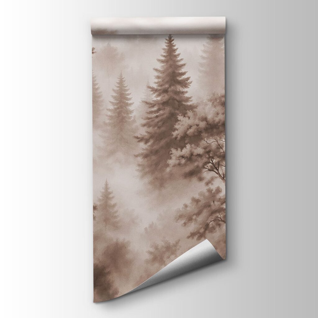 Wald im zarten Nebel — Produktansicht