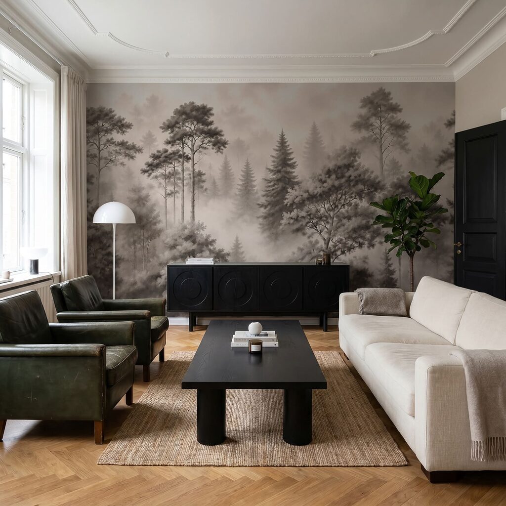 Wald im zarten Nebel — Interieur 1
