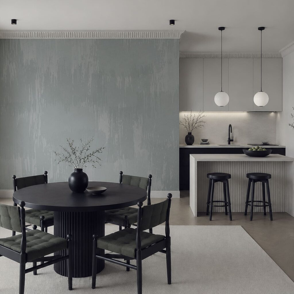 Pinselstriche in gebrochenen Tönen — Interieur 2