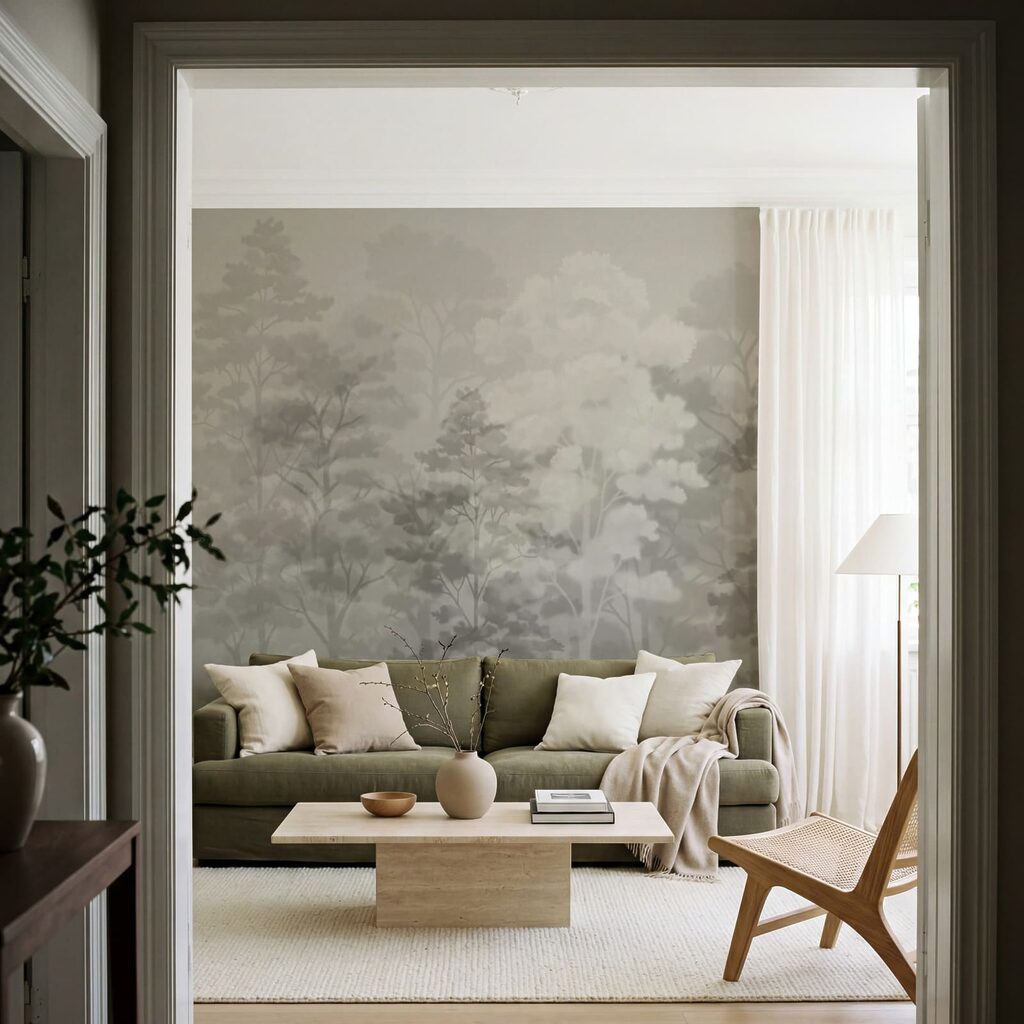 Bäume in sanften Farbwolken — Interieur 3