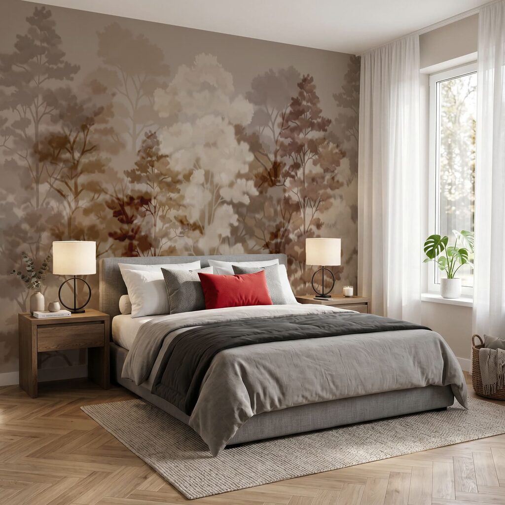 Bäume in sanften Farbwolken — Interieur 2