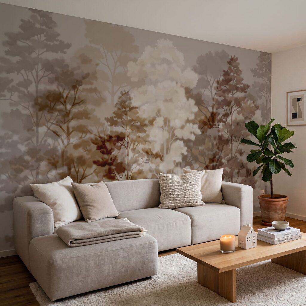 Bäume in sanften Farbwolken — Interieur 1