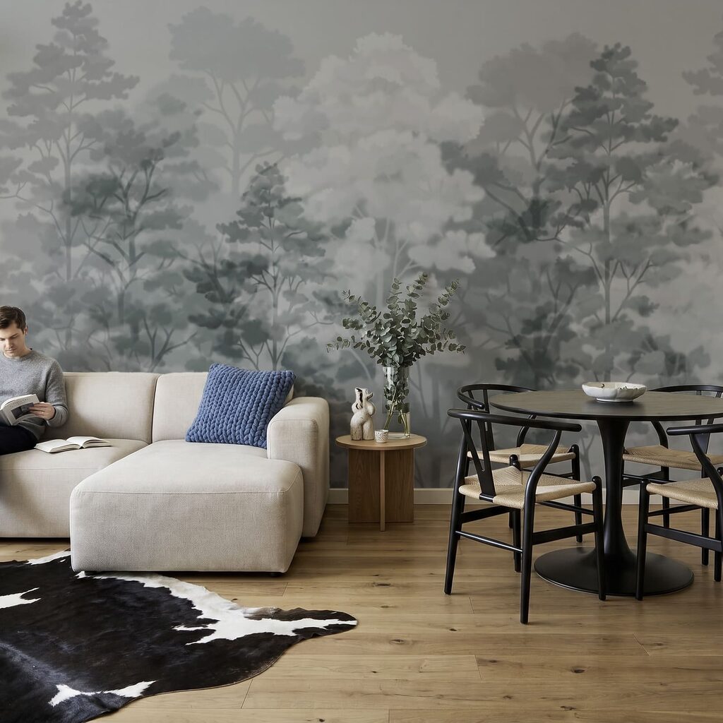 Bäume in sanften Farbwolken — Interieur 2