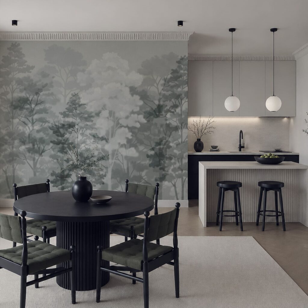 Bäume in sanften Farbwolken — Interieur 3