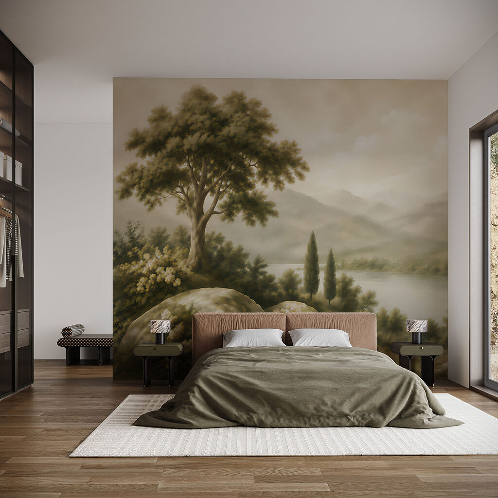 See zwischen dunklen Zypressen — Interieur 2