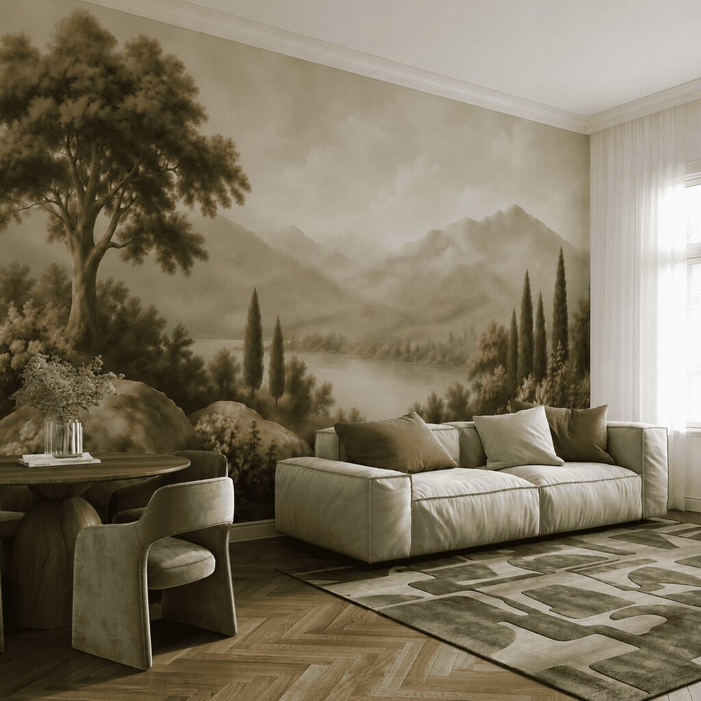 See zwischen dunklen Zypressen — Interieur 4