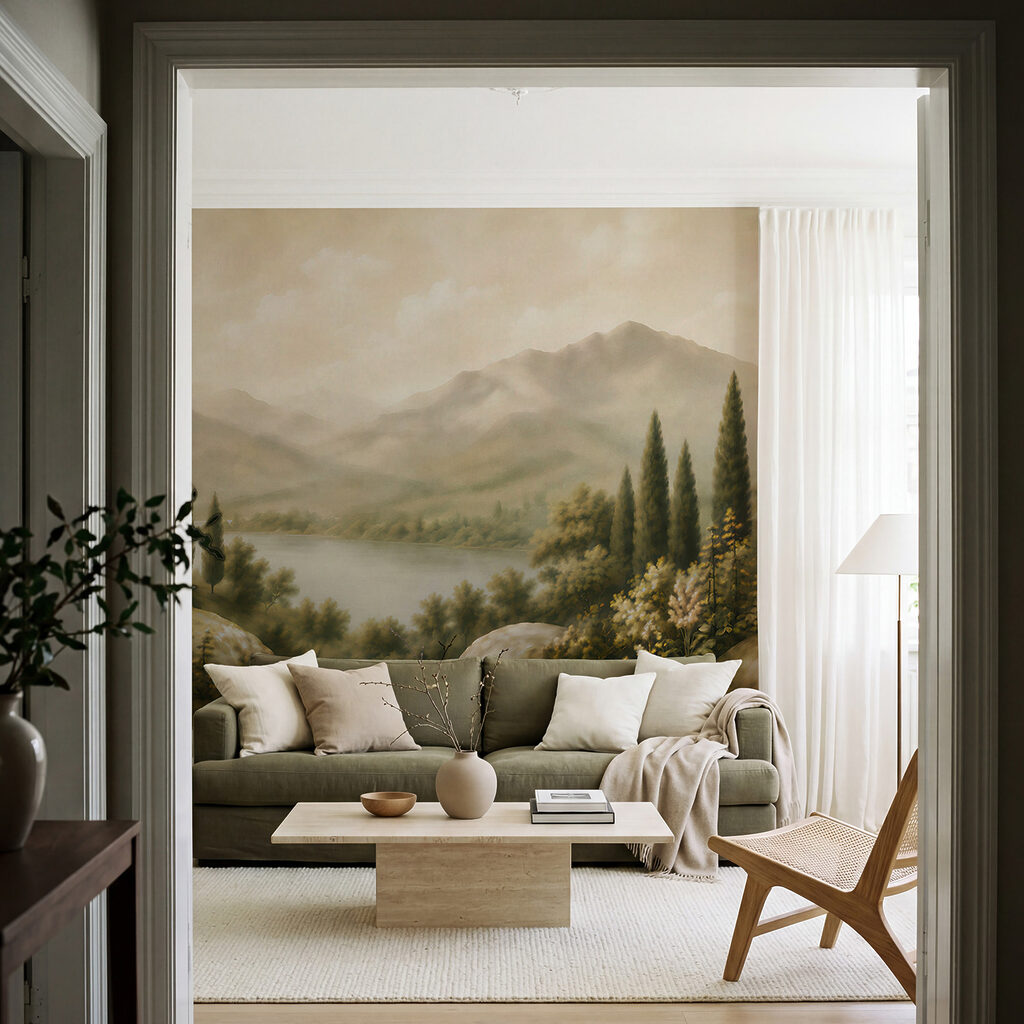 See zwischen dunklen Zypressen — Interieur 5