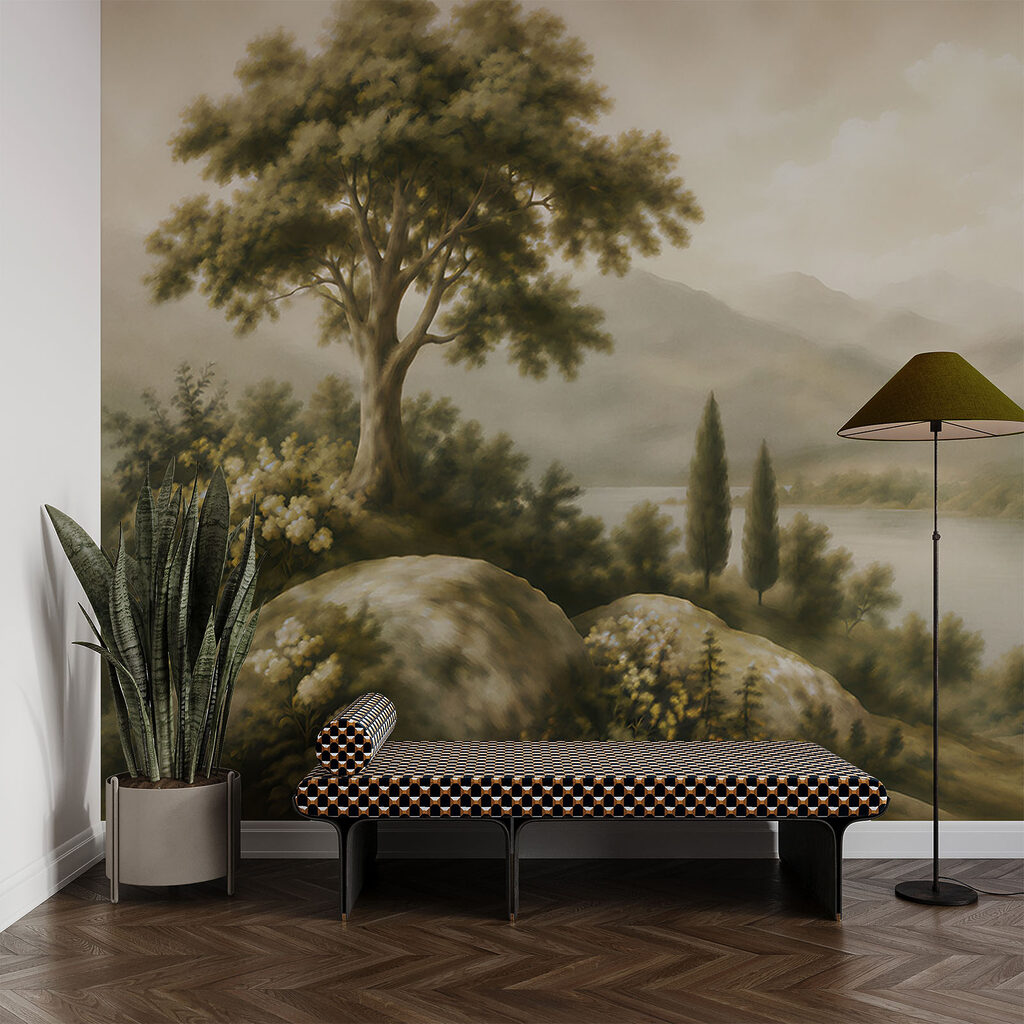 See zwischen dunklen Zypressen — Interieur 6