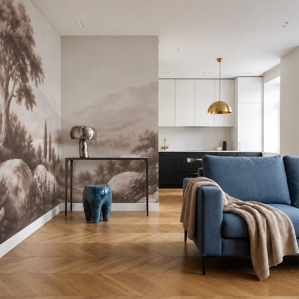 See zwischen dunklen Zypressen — Interieur 4