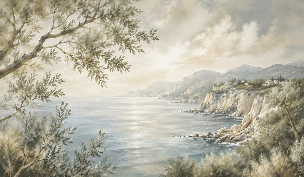 Blick entlang der Küste — ganzes Design