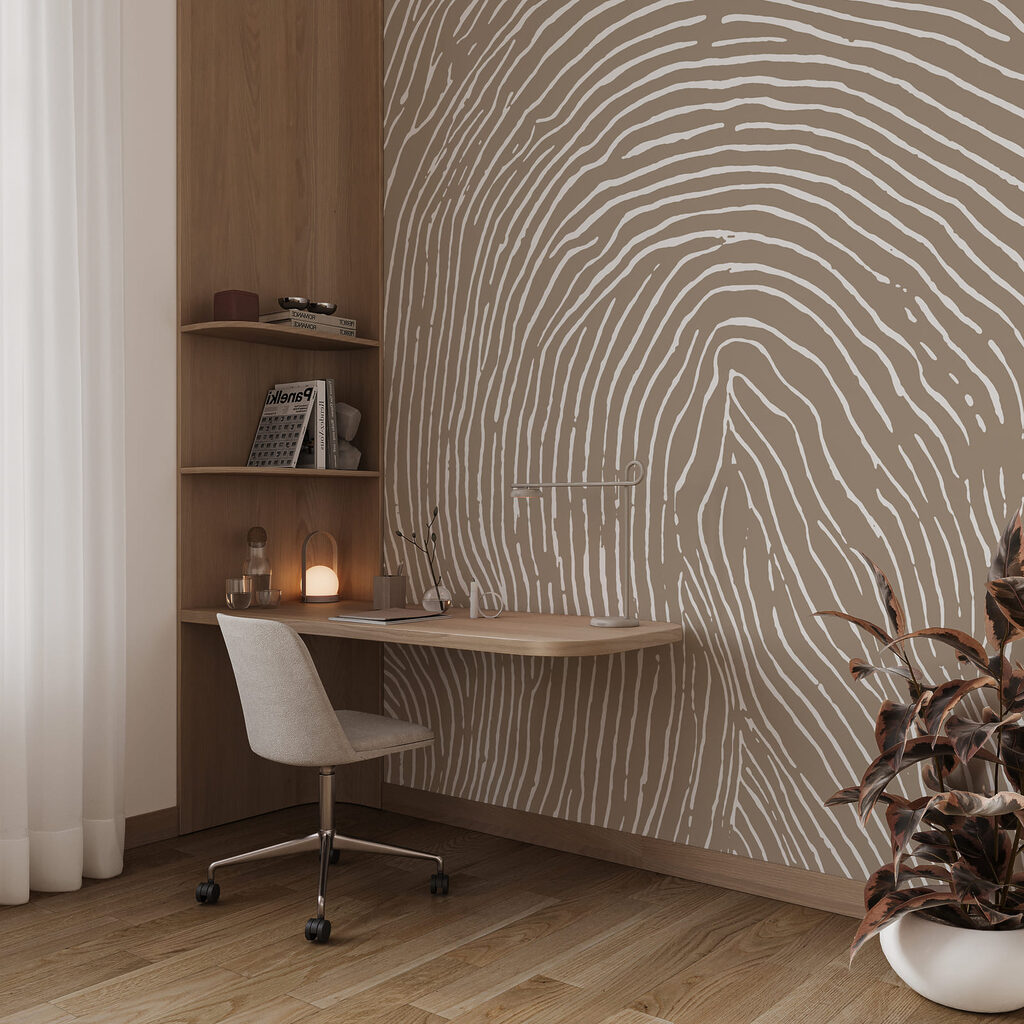 Wachsende feine Ringe in einem Interieur