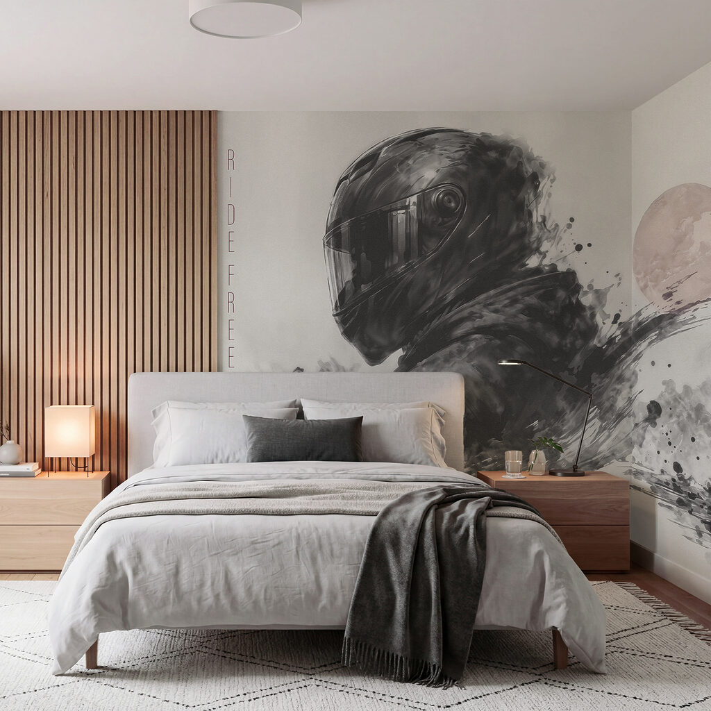 Motorradhelm in lockeren Strichen — Interieur 4
