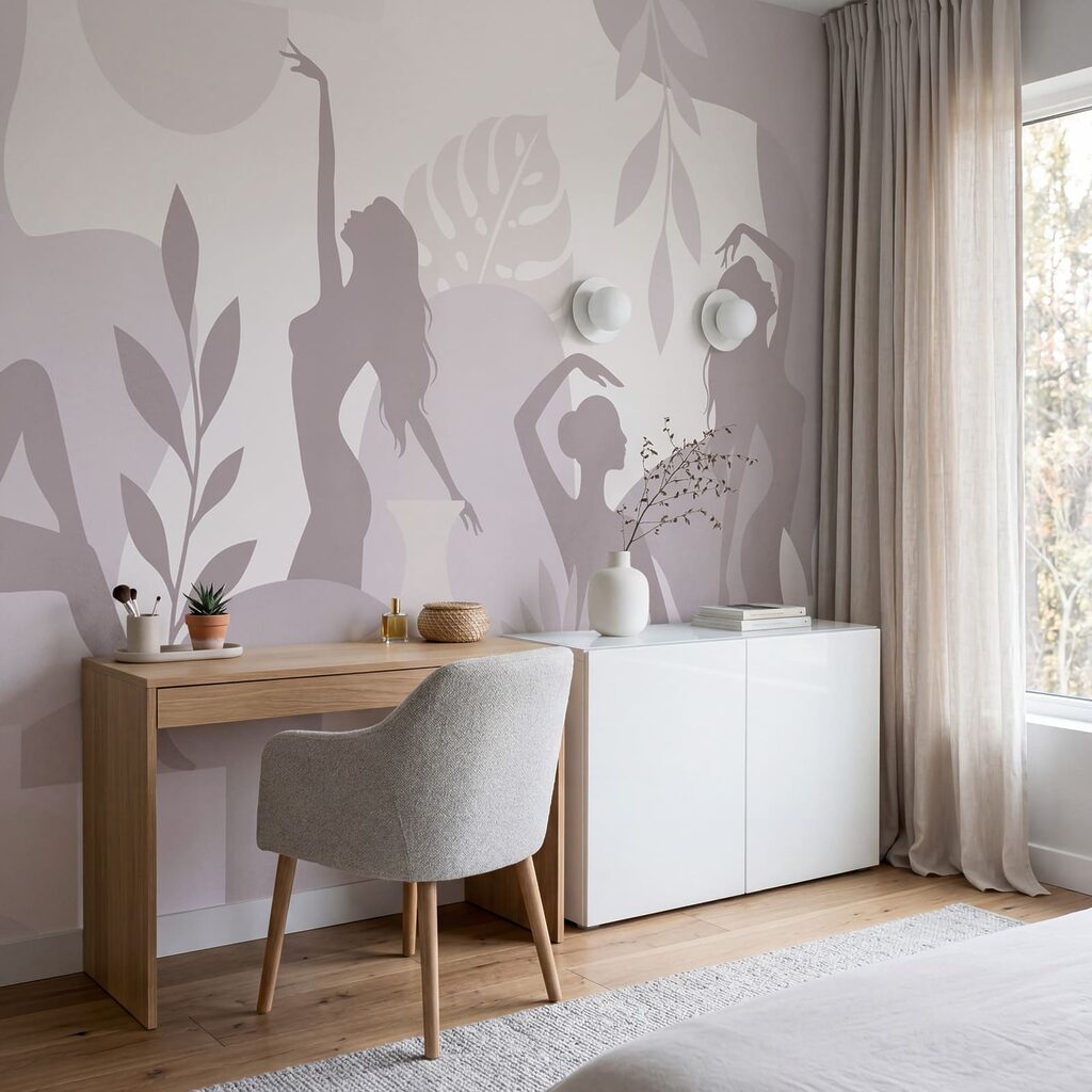 Bewegte Frauensilhouetten — Interieur 1