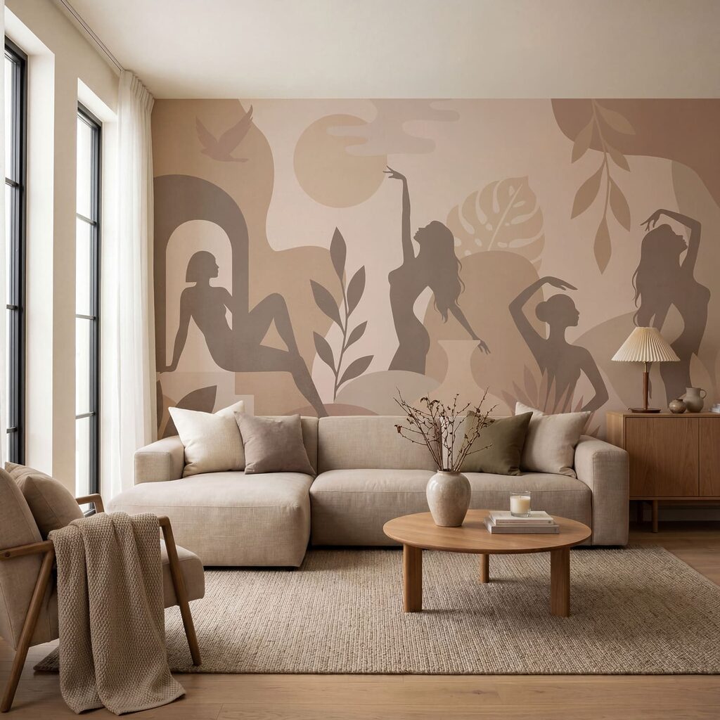 Bewegte Frauensilhouetten — Interieur 1
