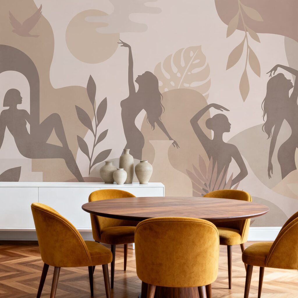 Bewegte Frauensilhouetten — Interieur 3