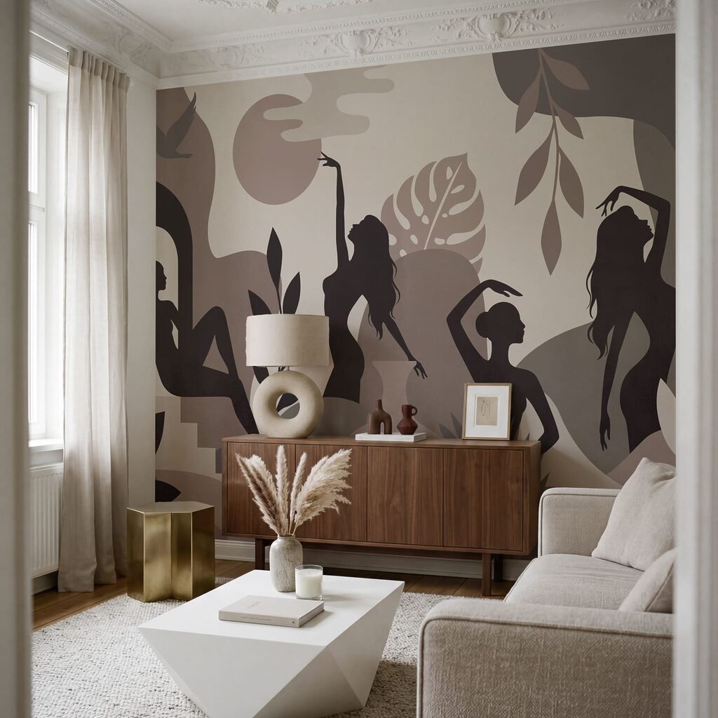 Bewegte Frauensilhouetten — Interieur 1
