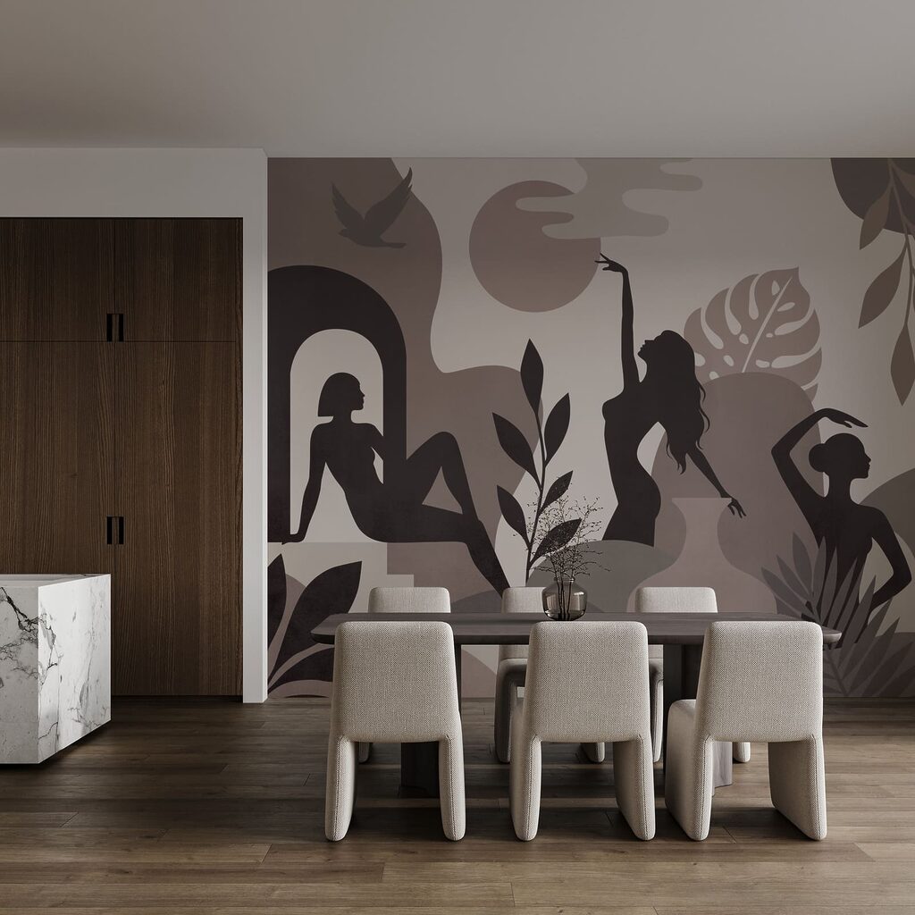 Bewegte Frauensilhouetten — Interieur 3