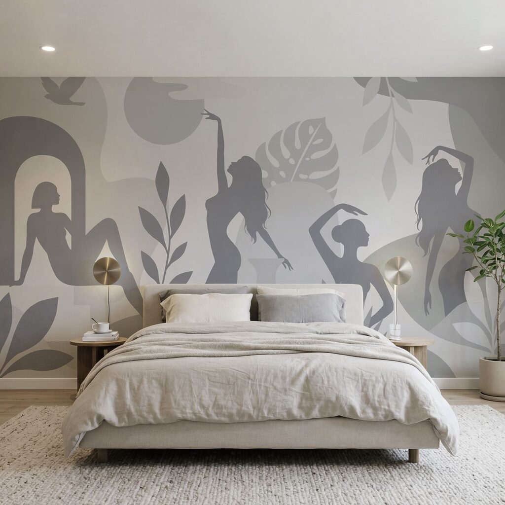 Bewegte Frauensilhouetten — Interieur 1