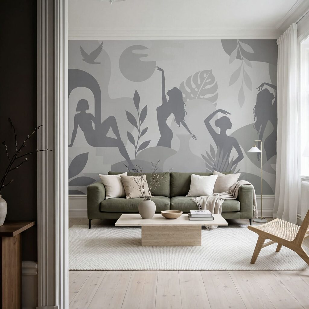 Bewegte Frauensilhouetten — Interieur 3
