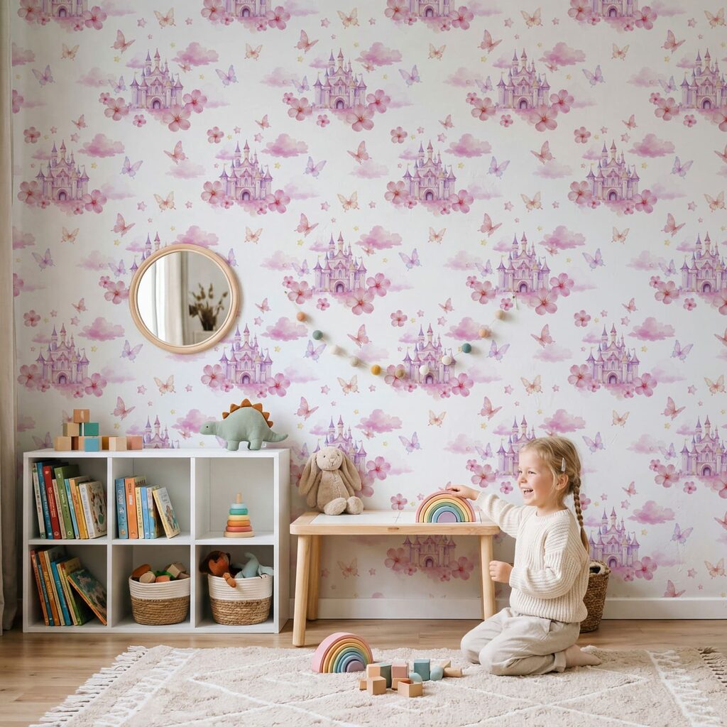 Sträußchen in sanfter Wiederholung in einem Interieur