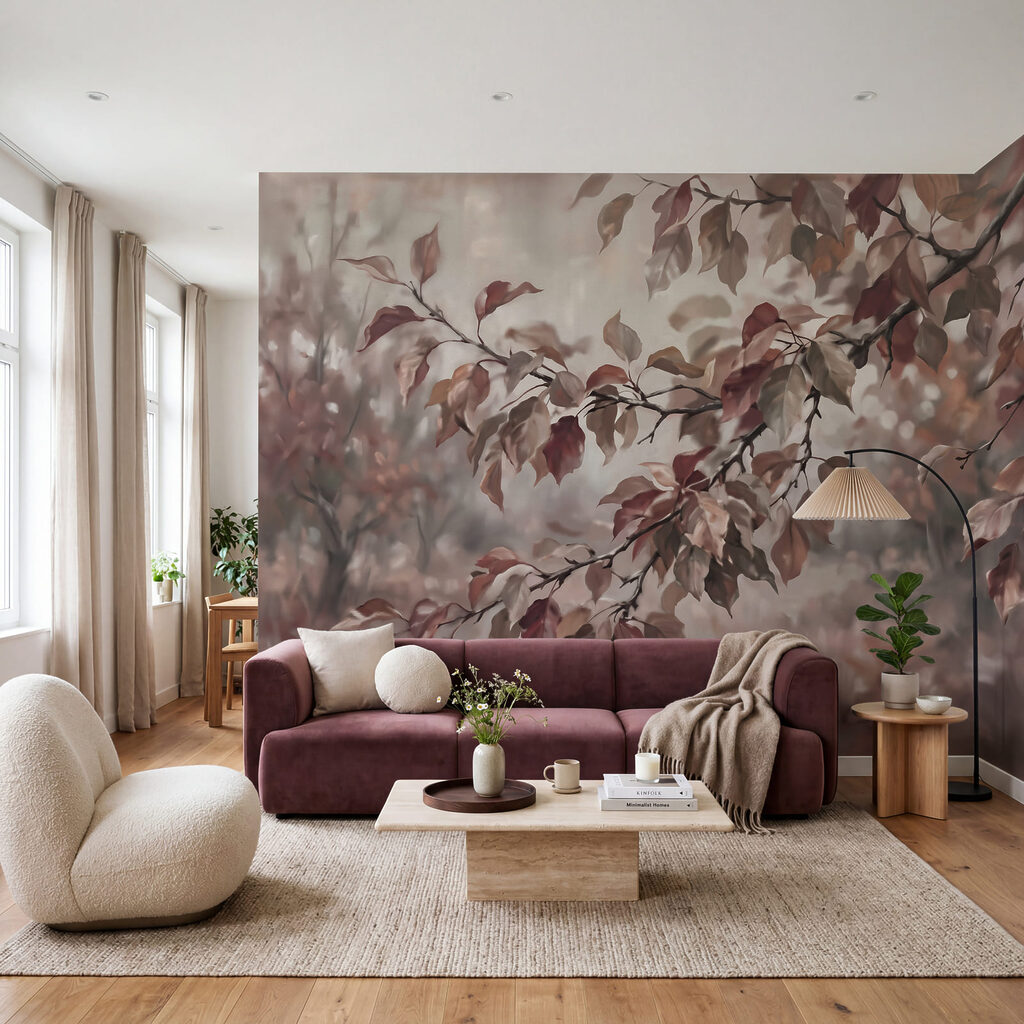 Blattzweige im Gegenlicht — Interieur 1
