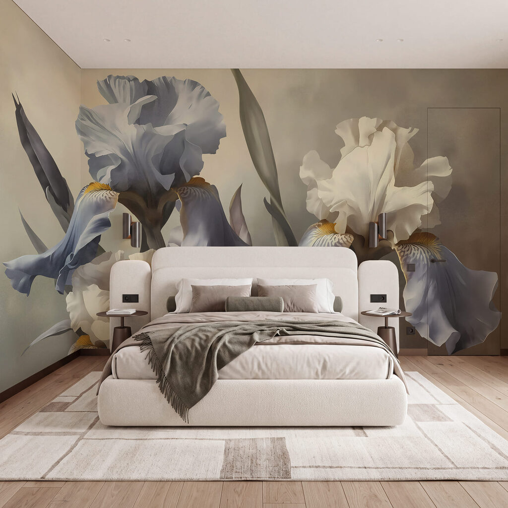 Iris in klassischem Pinselstrich — Interieur 1