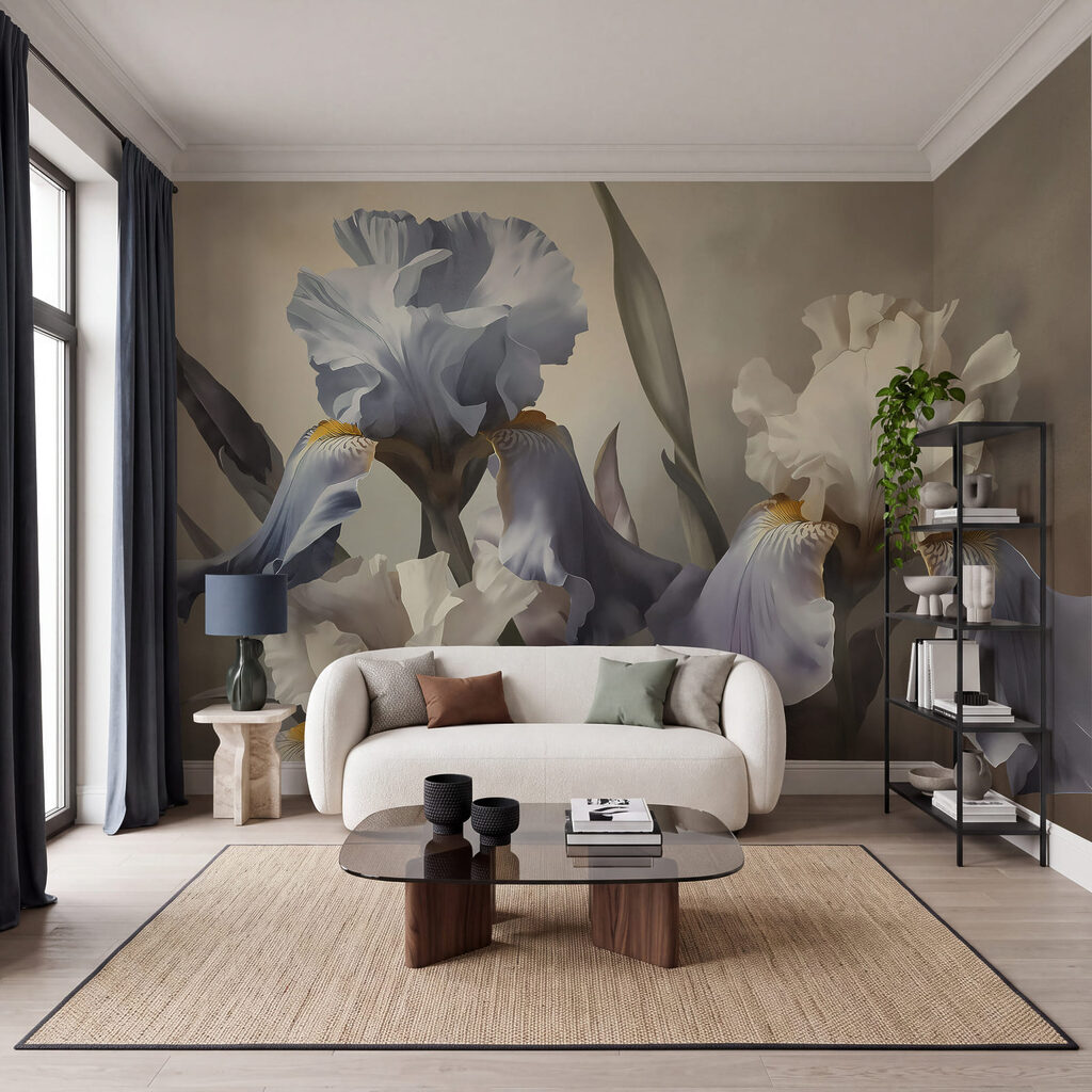 Iris in klassischem Pinselstrich — Interieur 2