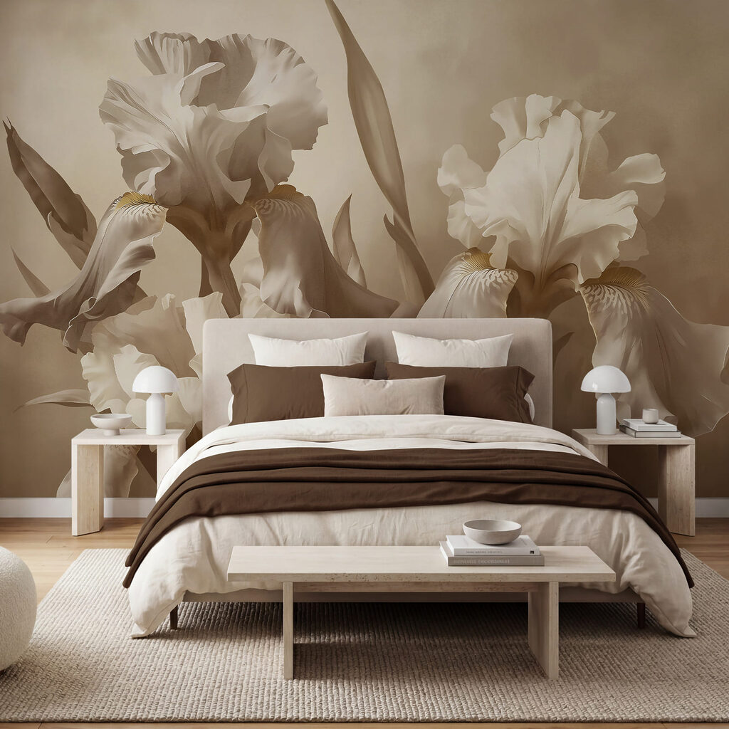 Iris in klassischem Pinselstrich — Interieur 1