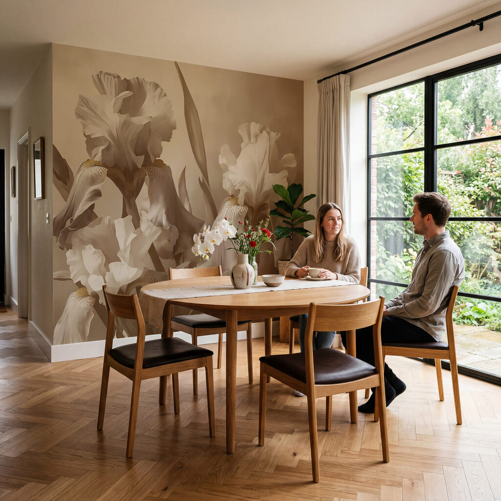 Iris in klassischem Pinselstrich — Interieur 3