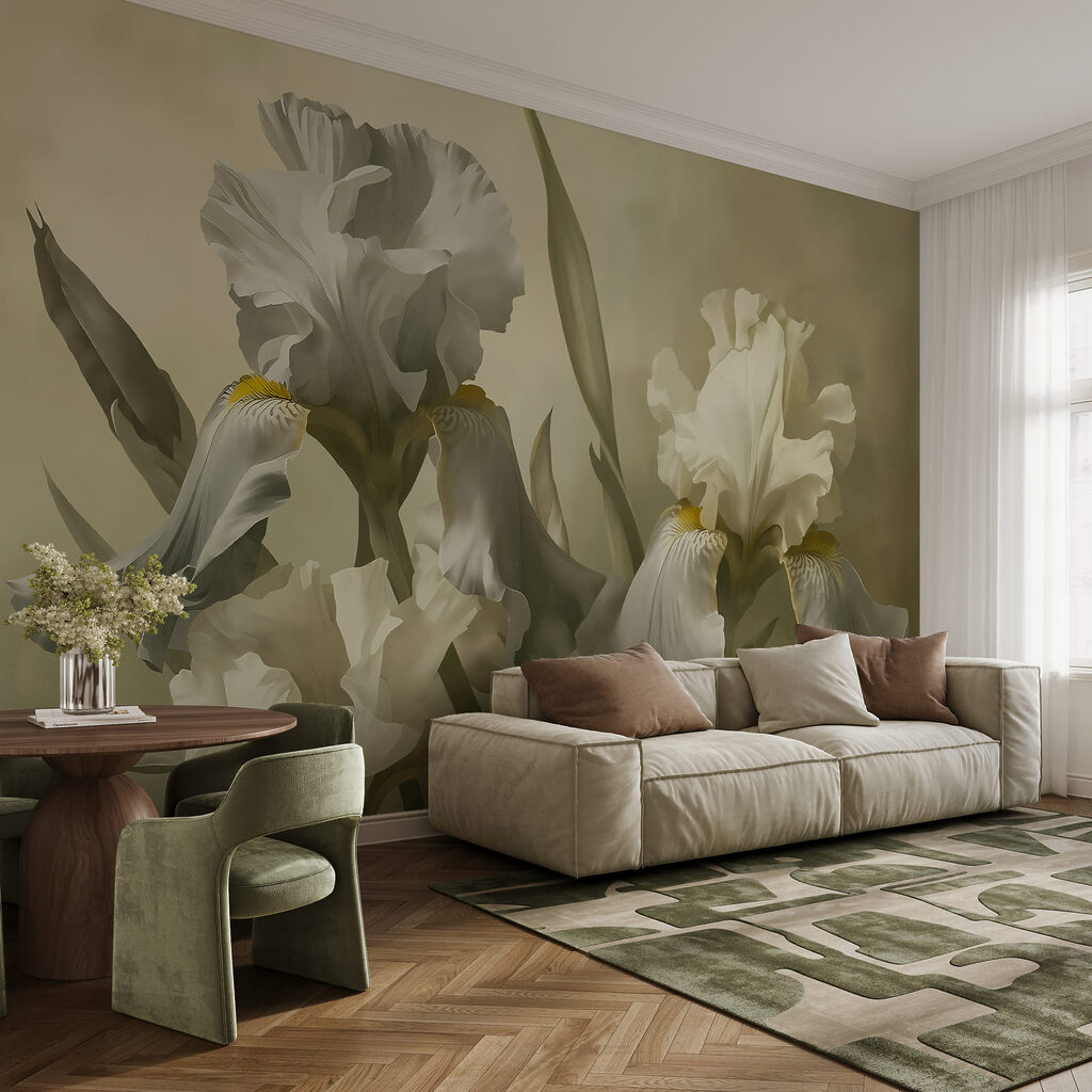 Iris in klassischem Pinselstrich — Interieur 2