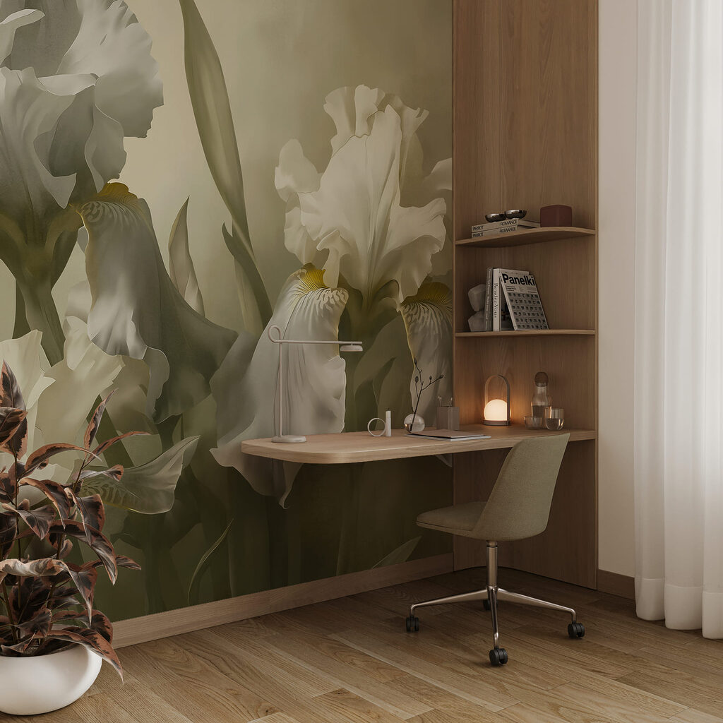 Iris in klassischem Pinselstrich — Interieur 3