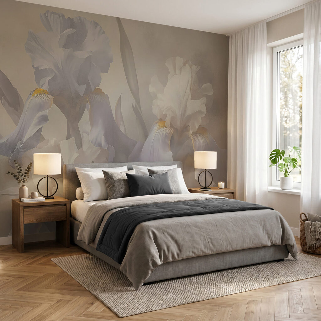 Iris in klassischem Pinselstrich — Interieur 1