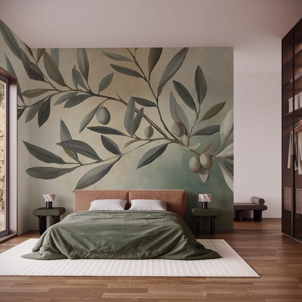 Olivenzweig in sanften Farben — Interieur 1