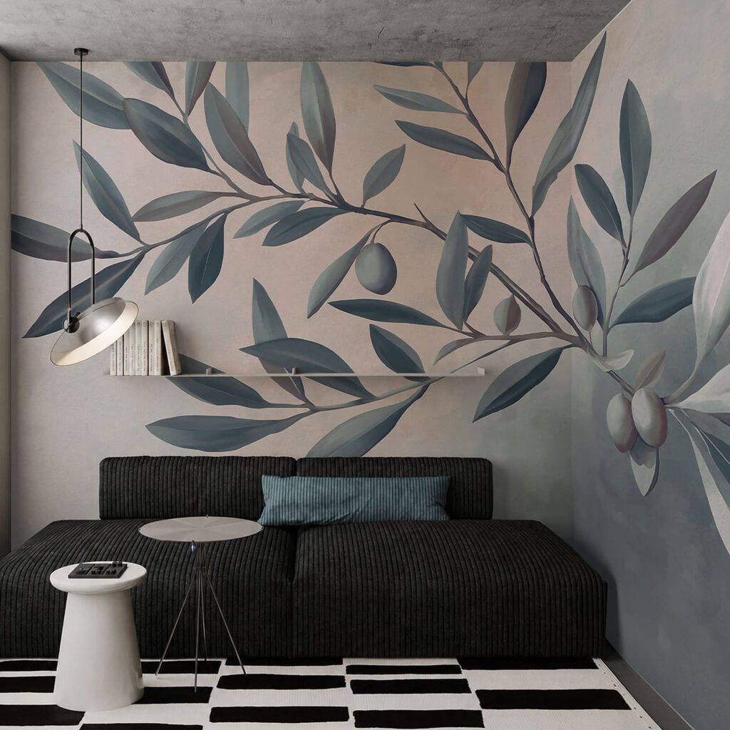 Olivenzweig in sanften Farben — Interieur 2