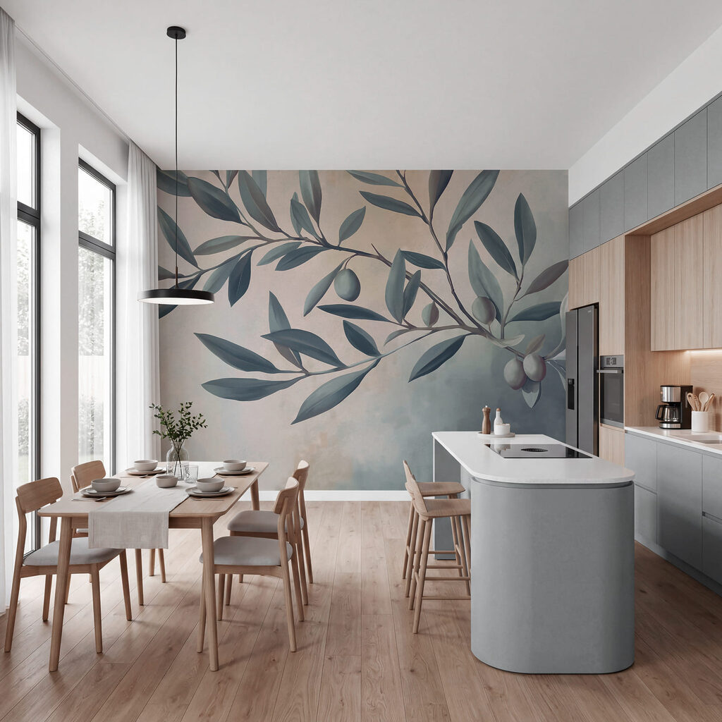Olivenzweig in sanften Farben — Interieur 3
