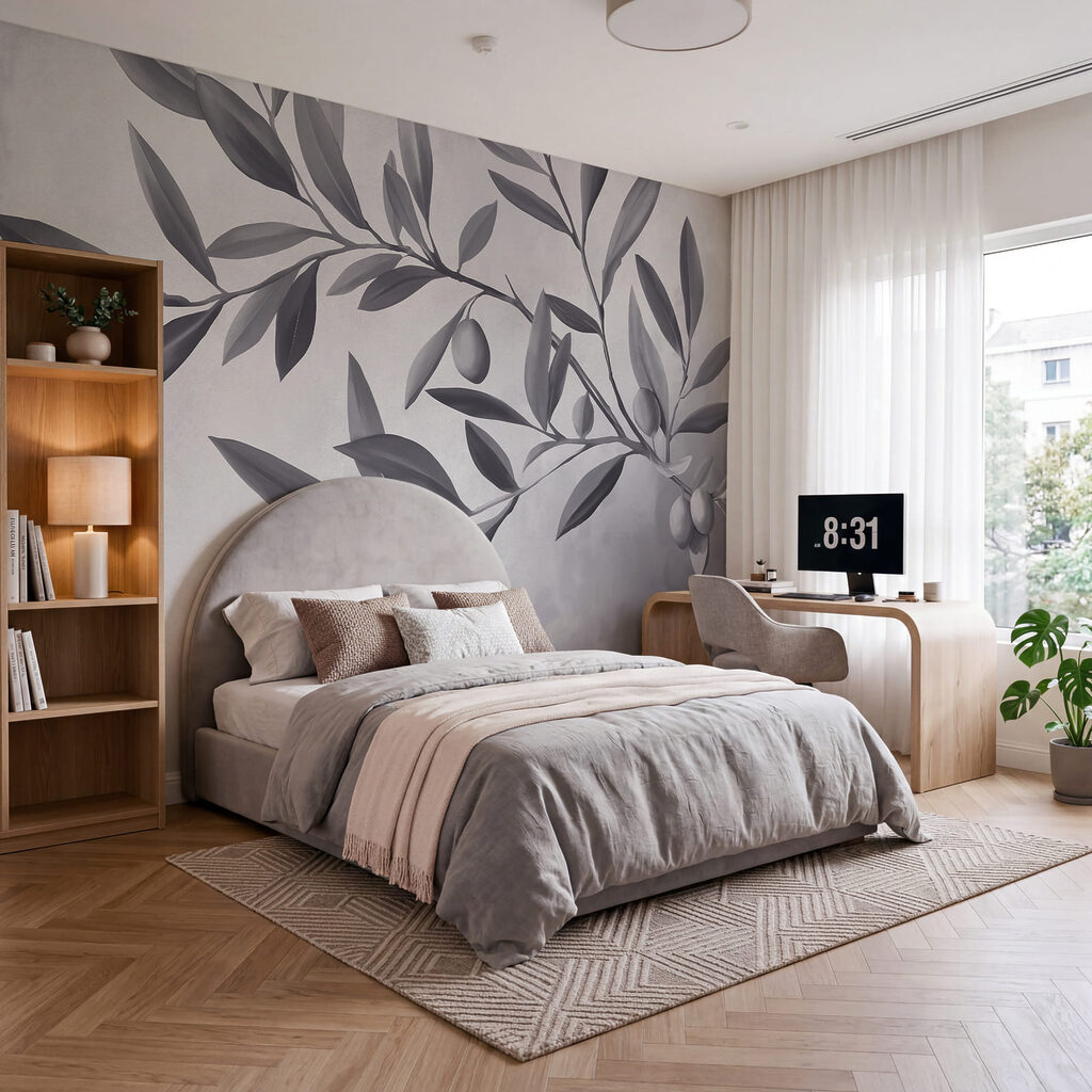 Olivenzweig in sanften Farben — Interieur 1
