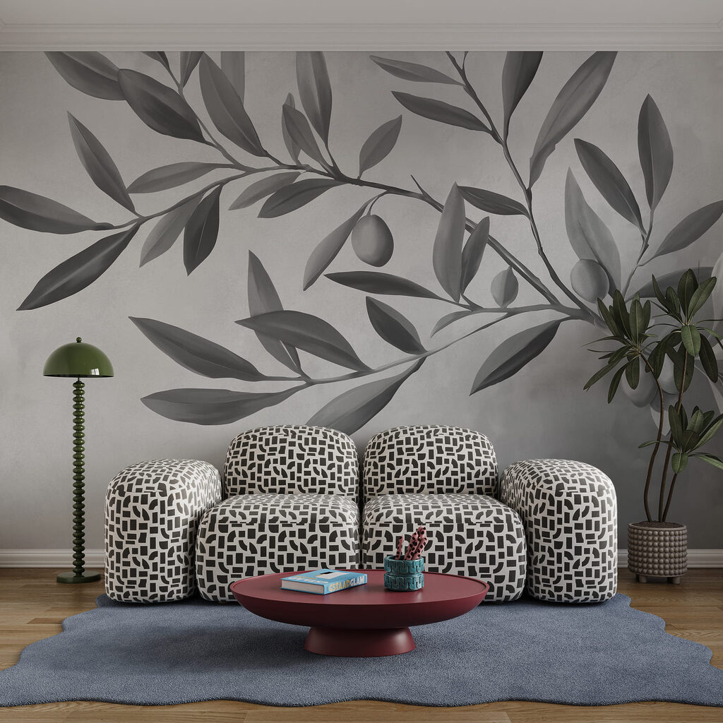Olivenzweig in sanften Farben — Interieur 2