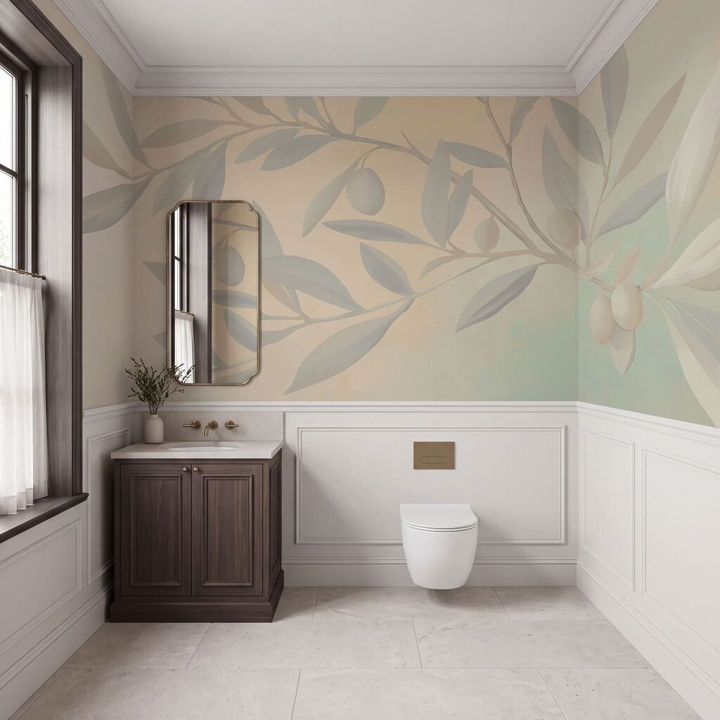 Olivenzweig in sanften Farben — Interieur 3