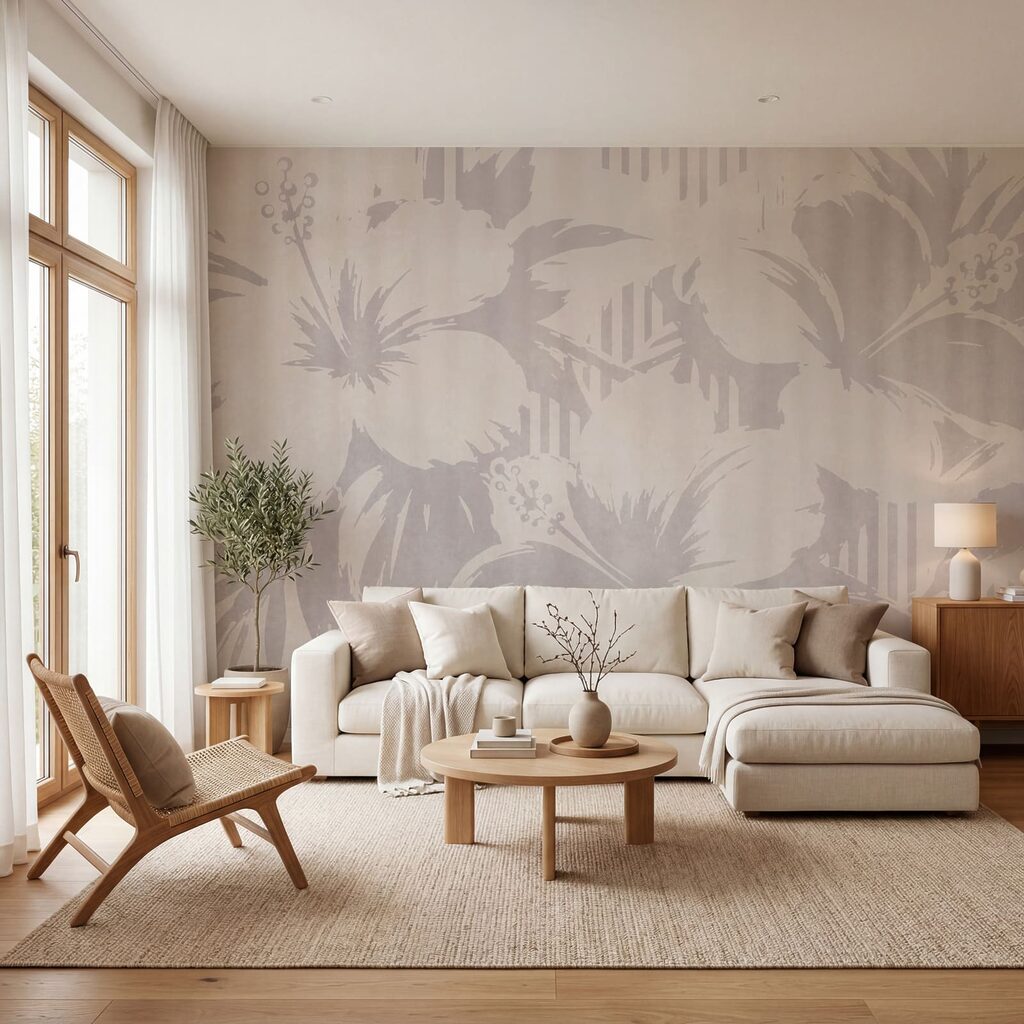 Pflanzenschatten auf Streifen — Interieur 2