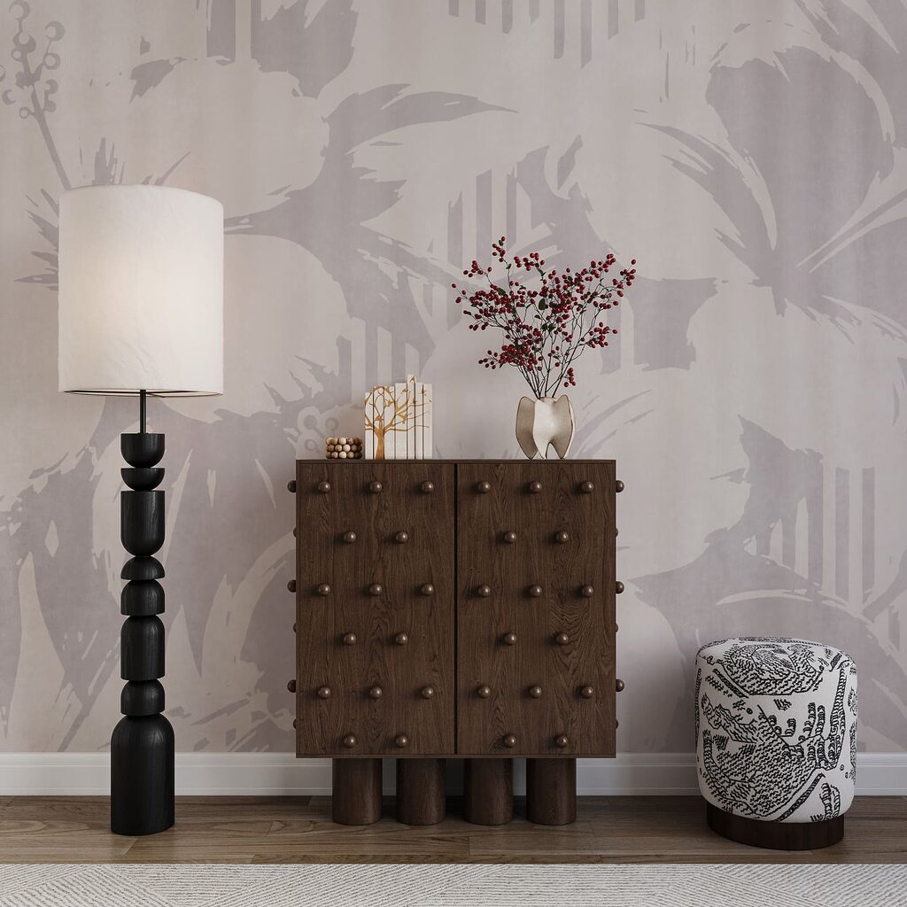 Pflanzenschatten auf Streifen — Interieur 3