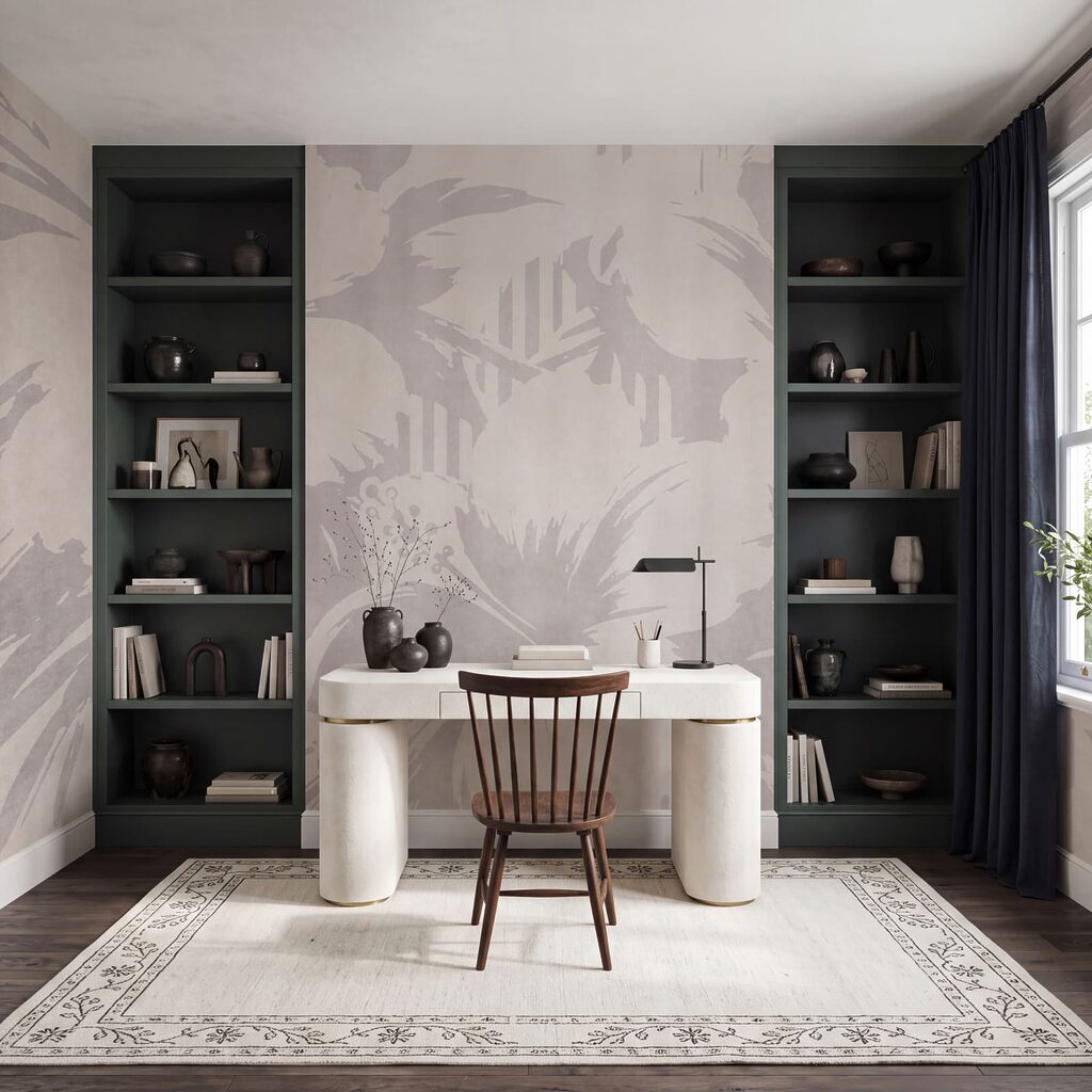 Pflanzenschatten auf Streifen — Interieur 6