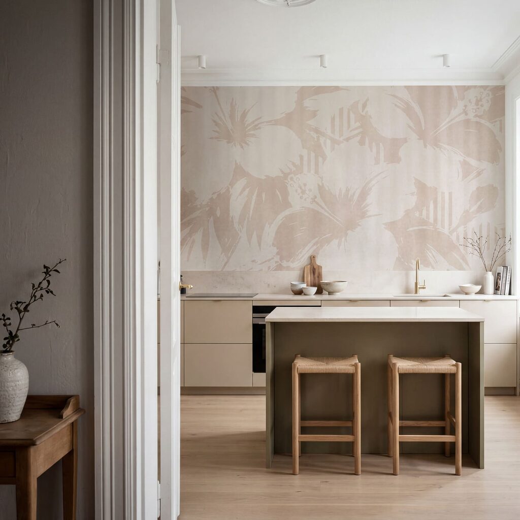 Pflanzenschatten auf Streifen — Interieur 4