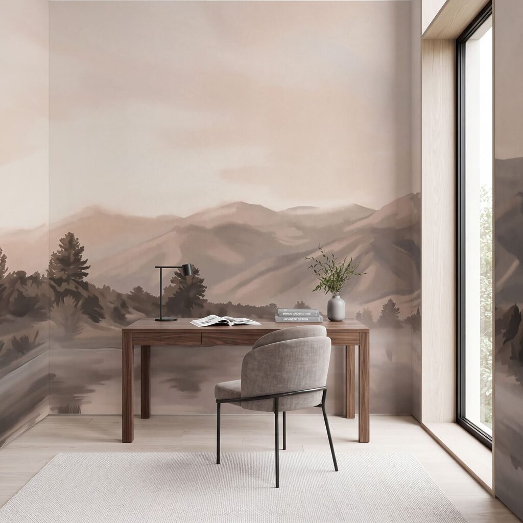 Gespiegelte Berge am Morgen — Interieur 1