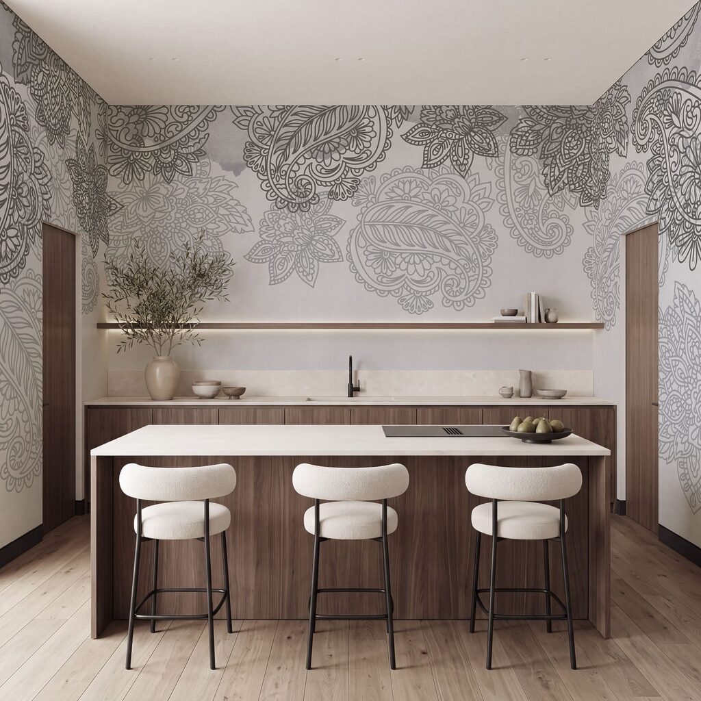 Paisleymuster am oberen Rand — Interieur 4