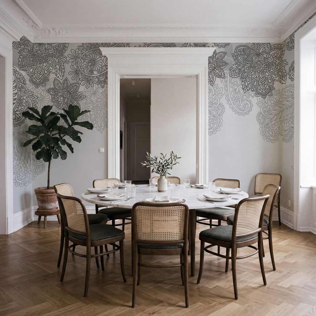 Paisleymuster am oberen Rand — Interieur 5